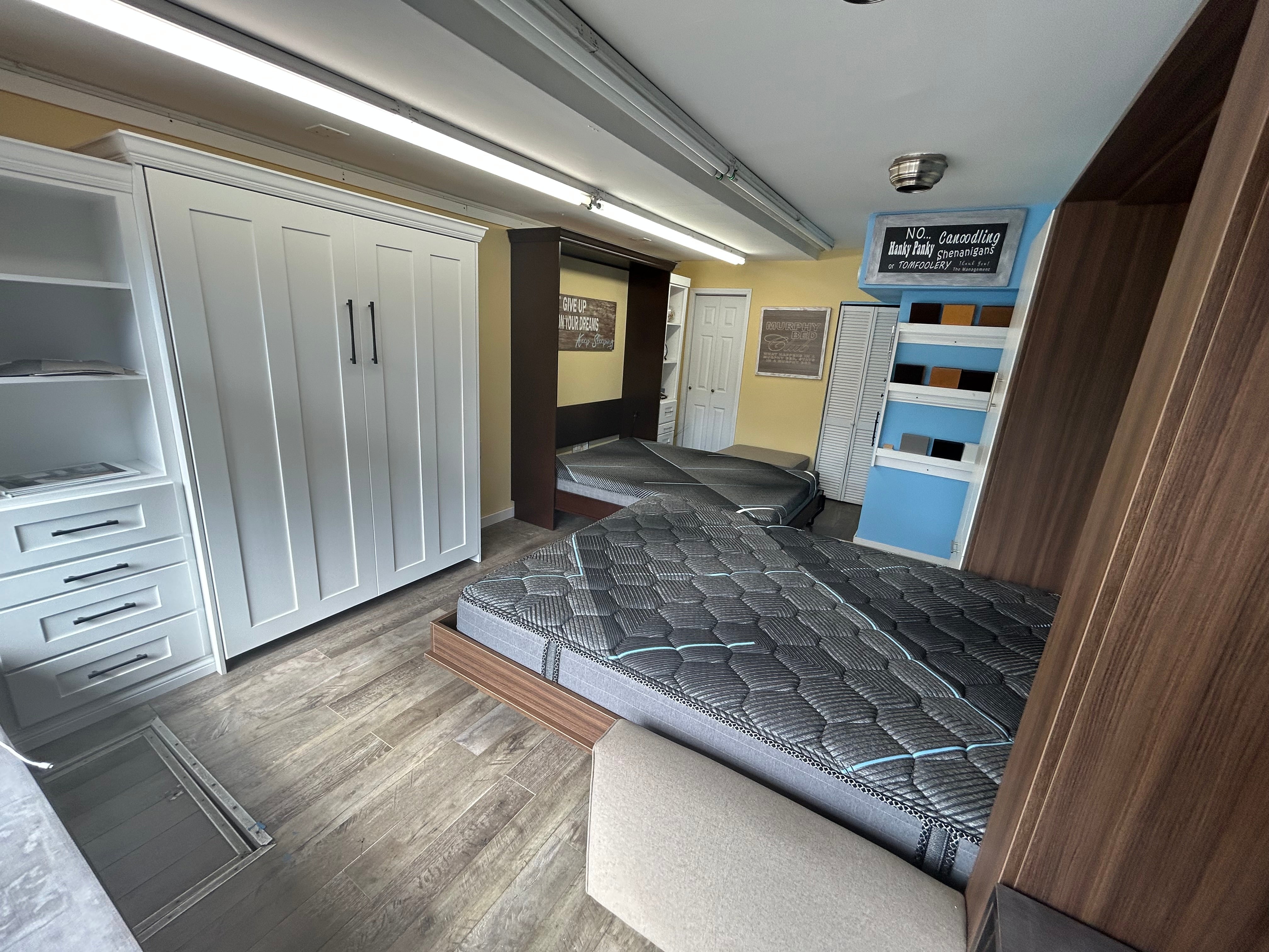 Full Size Manhattan with Side cabinet- in stock - Hide N Go Sleep Murphy Beds